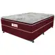 Cama Box Casal ( Box + Colchão) ProDormir Molas - Ensacadas/Pocket 54cm de Altura Style Bordô em oferta