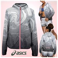 Imagem da promoção Jaqueta Corta-Vento Feminina ASICS com Capuz Toyama Estampa Sumi Packable