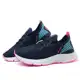Tenis Feminino Xtry Corrida Academia Caminhada Azul Rosa - Ferraretto em oferta