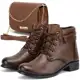 Kit Bota Feminina Ferraretto Cano Curto com Bolsa Transversal em oferta
