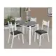 Mesa de Cozinha 4 Cadeiras 4 Lugares Retangular - Poeme Ciplafe em oferta