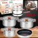 Jogo de Panelas 4 Peças Tefal Opti`space em Inox com Fundo Triplo em oferta