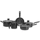 Conjunto de Panelas 5 Peças Brinox Ebony em Alumínio com Revestimento Antiaderente Pro-Flon e Tampa em oferta