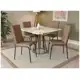 Mesa de Jantar 4 Cadeiras Capuccino Crome Topázio em oferta