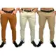 Kit 3 calça jeans masculina slim caqui em sarja Skinny - Sky jeans em oferta