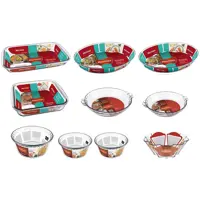 Conjunto Travessas Refratárias Marinex Vidro 10 Peças em oferta na Casas Bahia