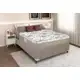 Cama Box Casal Com Colchão De Espuma D45 Ortopédico Extra Firme 138x188x53cm Bege - Portobel em oferta