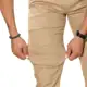 Calça jeans Masculina Bege Skynni Elastano Slim Lançamento - memorize jeans em oferta