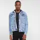 Jaquetas E Casacos NRK Jeans Masculino Com Pelo Jeans-40900 - Azul em oferta