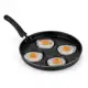 Frigideira 4 Ovos Hambúrguer Multiuso Gourmet Antiaderente Aluminio Nacional - Alumínio Nacional em oferta