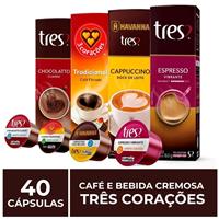 Imagem da promoção Kit Cápsula TRES 3 Corações 40 Cápsulas