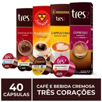 Kit Cápsula TRES 3 Corações 40 Cápsulas em oferta na Magazine Luiza