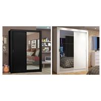 Imagem da promoção Guarda-Roupa Solteiro Madesa Denver 2 Portas de Correr com Espelho