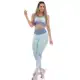 Conjunto Fitness Feminino Calça e Top Esportivo Azul Premium Academia - DL fitness em oferta