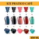 KIT PRÁTICO PARA CAFÉ, GARRAFA TÉRMICA + AÇUCAREIRO + SUPORTE FILTRO UNITERMI em oferta