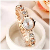 Imagem da promoção Relógio Feminino Dourado Quartz Pulseira Com Pedras E Strass - LVPAI