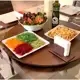 Centro De Mesa Prato Giratório 70 cm - Amadeirado em oferta