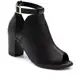 Sandália Feminina Fechada Ankle Boots Sapato Confortável Salto Alto Grosso Blogueira Inverno Bota Ma em oferta