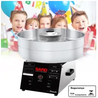 Imagem da promoção Maquina Algodão Doce Criança Profissional Saro Inox Bivolt