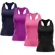 Kit 4 Regata Nadador Feminina Good Look Dry Fit Proteção Solar UV Fitness Academia Treino Blusinha em oferta