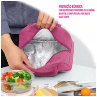 Imagem da promoção Bolsa Térmica Lancheira Lunch Bag para Marmita Viagem Adulto Infantil Panda Brivilas - Amana Store