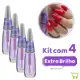 Kit 4 Esmalte Impala Extra Brilho Roxinho Secagem Rápida em oferta