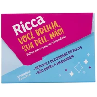 Imagem da promoção Folhas Removedoras de Oleosidade 50 Peças Ricca Azul