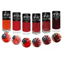 Imagem da promoção Anita: Kit com 6 Esmaltes em Tons de Vermelho, Vinho, Maçã do Amor - Outono Helen