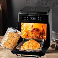 Imagem da promoção Fritadeira Air Oven Easycook Mallory 1500W Com12 Litros, Painel de LED, Visor de Vidro e Luz Interna