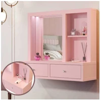 Imagem da promoção Penteadeira Camarin Suspensa com LED e USB Princess - Rose - TuttiCasa