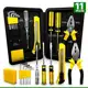 Kit de Ferramentas Com Maleta 11 Peças Alicate Chave Phillips Fenda Jogo de Ferramentas - TITANIUM em oferta
