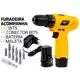 Furadeira Parafusadeira Sem Fio 12v Bivolt Com Bits, Brocas E Maleta - Oz em oferta