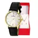 Relógio Champion Feminino Couro Preto CH22519W Colar e Brincos em oferta