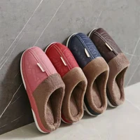 Imagem da promoção Pantufa Couro sintético Impermeável De Inverno Quente Antiderrapante confortável para Adulto