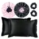Kit 2 Fronha De Cetim Seda + 2 Toucas Dupla Face + 2 Xuxinhas em oferta