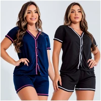 Imagem da promoção Kit 2 Pijamas Americanos Amamentação Baby Doll Blogueirinha