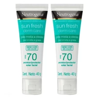 Imagem da promoção Neutrogena Protetor Solar Facial Sun Fresh Derm Care FPS70 40g Kit - 2 unidades