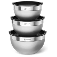 Imagem da promoção Conjunto de Bowls Tigelas de Inox com Tampa Plástica Electrolux