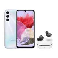 Imagem da promoção M34 5G (128GB) - Prata + Galaxy Buds FE - Grafite - Samsung