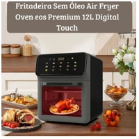 Imagem da promoção Air Fryer 12L Touch Forno elétrico 3 Layer Air Fryer FD-1015B Acessórios de cozinha Max 1350W