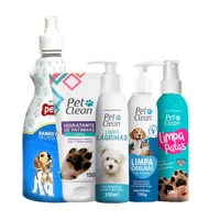 Imagem da promoção Kit Banho a Seco Hidrata e Limpa Patas Orelhas e Lágrima Cães e Gatos