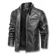 Jaqueta De Couro Masculino Slim Grossa Frio Inverno Moderna - Pinkman em oferta