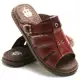 Sandália Masculina Anti Stress Ortopédico Chinelo Couro 1001 - TALLARICO'S BRAZIL em oferta