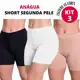 Kit 3 Anagua Segunda Pele Usar de Baixo Vestido Saia Não Marca Esconde Calcinha Short Feminino em oferta