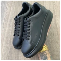 Imagem da promoção Tenis Casual Masculino Sola Alta 5cm Oversize Mcqueen Sneaker Couro Soft Respirável Confort