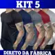 Kit 5 Camisetas Dry Fit Masculina - Casual - Treino - Academia - Esportes - Exercícios - Corrida em oferta