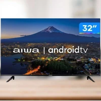 Imagem da promoção Smart TV Aiwa 32”, Android, HD, Borda Ultrafina, HDR10, Dolby Áudio - AWS-TV-32-BL-02-A