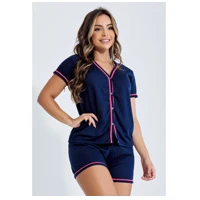 Imagem da promoção Promoção Pijama Curto Em Malha Blogueirinha Short e Blusa Amamentação