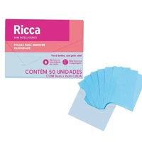 Imagem da promoção Folhas Removedoras de Oleosidade 50 Peças Ricca Azul