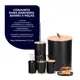 Kit Banheiro Completo Lixeira C/ Tampa Detalhes Em Bambu Luxo em oferta
